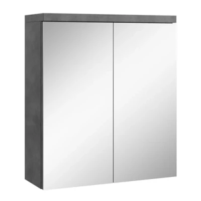 Afbeelding van Badplaats Spiegelkast Toledo 60 x 20 cm donker grijs