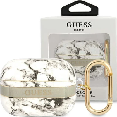 Afbeelding van Guess GUAPHCHMAG AirPods Pro cover grijs/grijs Marble Strap Collection