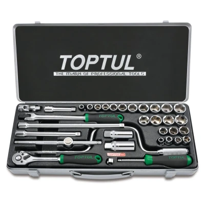 Afbeelding van Dopsleutelset TOPTUL 3/8 34 stuks