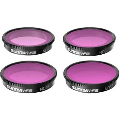 Afbeelding van Sunnylife Set van 4 filters ND4+ND8+ND16+ND32 voor Insta360 GO 3/2 (ND / grijsfilter), Lensfilter
