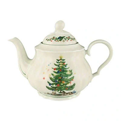 Afbeelding van Seltmann Weiden Marieluise Kerst theepot 1,1 L, groen/bont