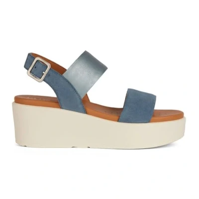 Afbeelding van Geox D XAND 2.2S Sandalen met hoge hak, Dames, Maat: 40, Avio Leer/ synthetisch