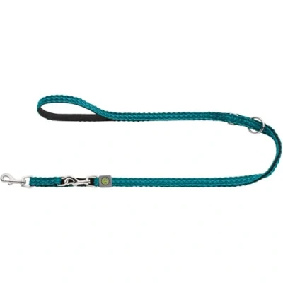 Afbeelding van HUNTER HILO Verstelbare hondenriem, met licht mesh materiaal, 1,5 x 200 cm, turquoise