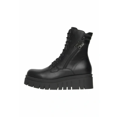 Afbeelding van Nerogiardini Enkellaarsjes met plateauzool nero, Dames, Maat: 35, Nero Schoenen