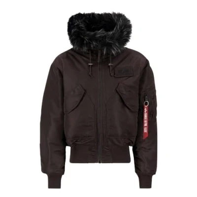 Afbeelding van Alpha Industries 45P Bommenwerperjas met capuchon voor heren Hunter Brown