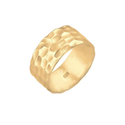 Afbeelding van Elli Statement Vintage Style Ring goldcoloured, Dames, Maat: 54, Gold coloured