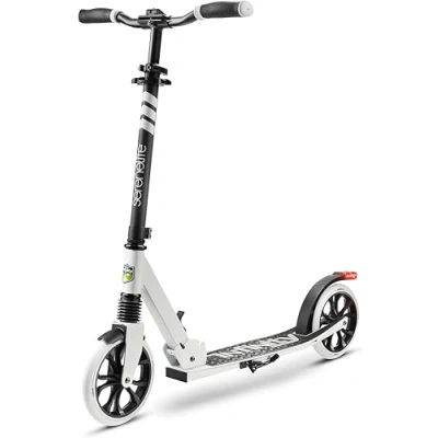 Afbeelding van SereneLife Kinderstep 2 Wiel met Verstelbaar T Bar Stuur Aluminium Antislip Dek Draagbare Opvouwbare Step voor Kinderen, Tieners Draagriem