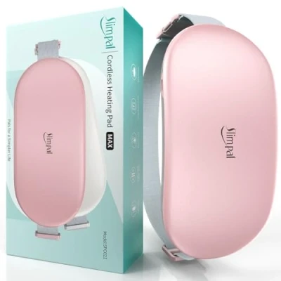 Afbeelding van Slimpal Verwarmingskussen voor menstruatiekrampen en rugpijn, Plus size elektrisch verwarmingskussen, menstruatiekrampen, warmtegordel, pijnverlichting, 3 timers, automatische uitschakelinstelling