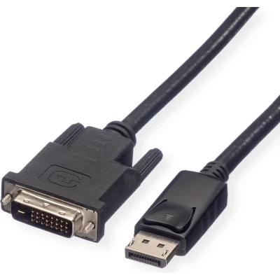 Afbeelding van DisplayPort naar DVI kabel Roline 2 meter (DVI D, Full HD, LSZH)