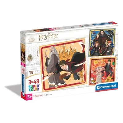 Afbeelding van Clementoni Puzzel Square Harry Potter 3 Met 48 Stukjes Supercolor Voor Kinderen, Gemaakt In Italië 25312