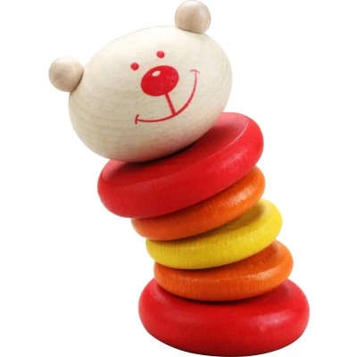 Afbeelding van Classic World Rammelaar Teddybeer Hout