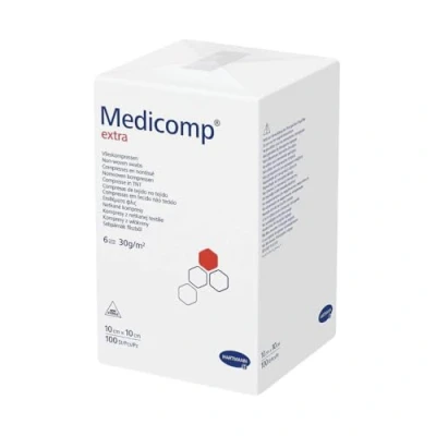 Afbeelding van Medicomp Extra 6 lagen 7,5x7,5CM 100 stuks