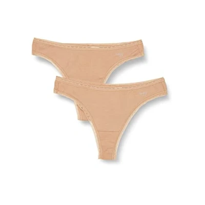 Afbeelding van Sloggi Damesslip (verpakking van 2 stuks), Nostalgisch bruin, XS