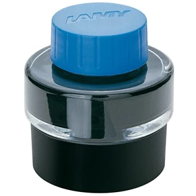 Afbeelding van LAMY T 51 inkt 828 inktvat met restverzamelbak in de kleur blauw (uitwisbaar) 30 ml