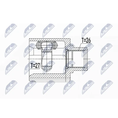 Afbeelding van Homokineet reparatie set, aandrijfas NTY NPW VW 076