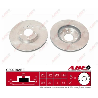 Afbeelding van ABE Remschijven C30019ABE