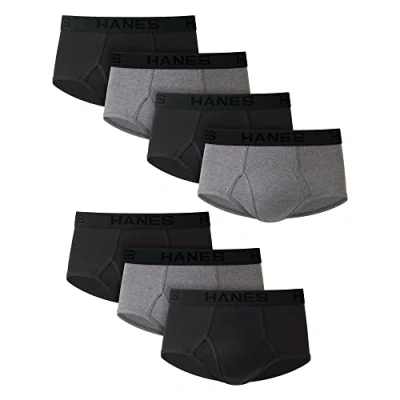 Afbeelding van Hanes Ultimate Classic herenslip, 7 stuks, grijs/zwart, XL, gesorteerd, XL