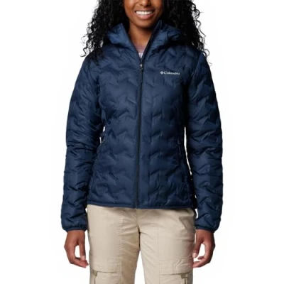 Afbeelding van Columbia Delta RIDGE II Hooded Jacket Gewatteerde jas, Dames, Maat: Small, Collegiate navy