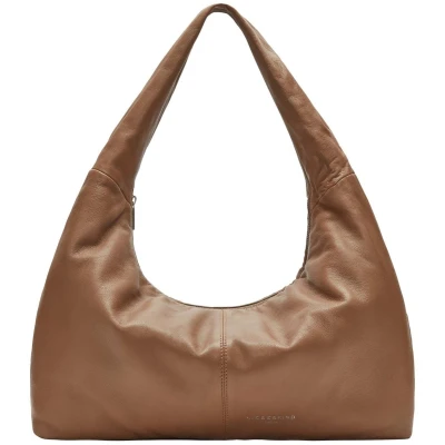 Afbeelding van LIEBESKIND BERLIN Leren schoudertas Hobo Bag Sepia Lichtbruin