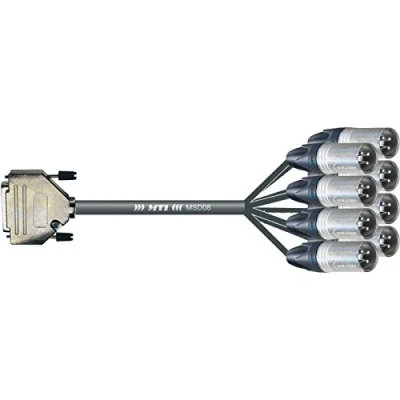 Afbeelding van MUSIC STORE Studio Multicore/Pro 8/25 XLR 3m / D Sub 25 &gt; male Analoge multicore kabels