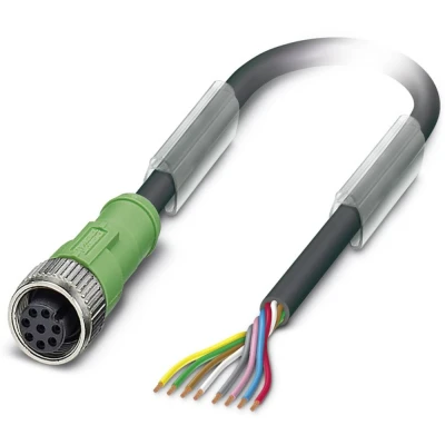 Afbeelding van Phoenix Contact 1520372 Sensor/actuator connector, geassembleerd M12 Aantal polen: 8 Bus, recht 10.00 m 1 stuk(s)