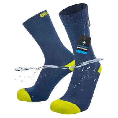 Afbeelding van Dexshell Ultra Thin Crew Socks Blauw Waterdichte wandelsokken Thermosokken XL