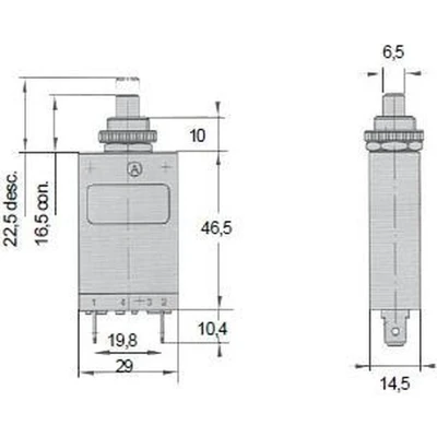 Afbeelding van 2 5700 THERMAL CIRCUIT BREAKER 10A (GS11431)
