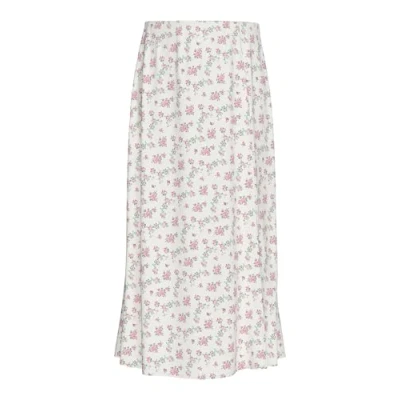 Afbeelding van Pieces MIDI Pcnya Alijn rok, Dames, Maat: Medium, Cloud dancer