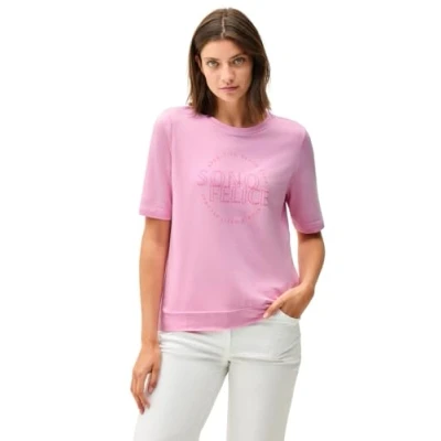 Afbeelding van Cecil Tshirt print, Dames, Maat: Large, Rosa