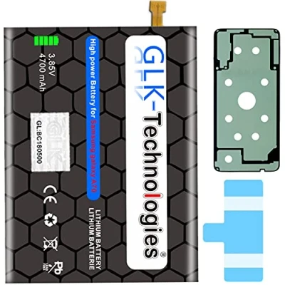Afbeelding van Krachtige reservebatterij compatibel met Samsung Galaxy A70 SM A705F / A705DS Dual SIM GLK Technologies Battery accu 4700 mAh batterij incl. 2x plakbandsets