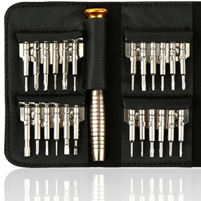 Afbeelding van H&amp;S Precisie schroevendraaierset mini gereedschapsset voor bril, horloge of laptop draagbare kleine en compacte schroevendraaier reparatieset inclusief 24 schroevendraaierbits