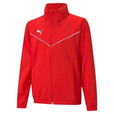 Afbeelding van Puma Teamrise Jkt Jr Rode Jas Voor Alle Weersomstandigheden Maat 13 14J / 158 164cm