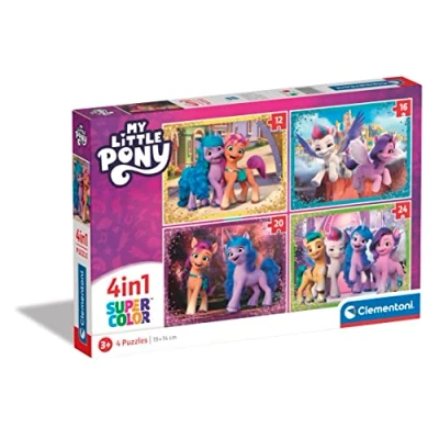 Afbeelding van Clementoni Puzzel 4 in 1 My Little Pony