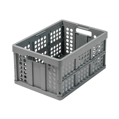 Afbeelding van Clax Vouwkrat 46 liter grijs zwart
