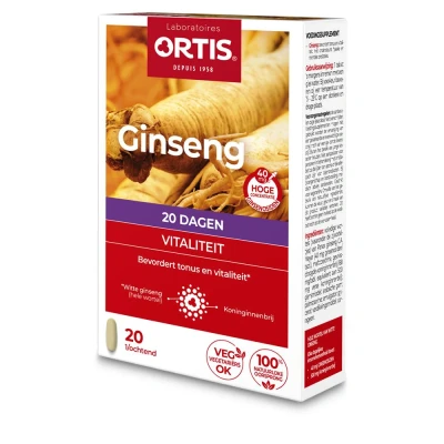 Afbeelding van Ortis Vitalite Ginseng 20 Tabletten