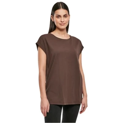 Afbeelding van Urban Classics Extended Shoulder TEE Tshirt basic, Dames, Maat: 3XL, Brown