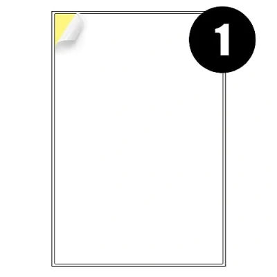 Afbeelding van A4 etiketten 1 per vel, 20 vellen plakkerig label, adreslabels, printerlabels, iSoul zelfklevend afdrukbaar stickerpapier om af te drukken, laserlabelstickers [Sneldrog]