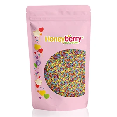 Afbeelding van Natuurlijke Eetbare Kleurrijke Strooisels 200g Cakedecoratie en Suikerstrooisels Perfect voor Bakken, Taarten, Cupcakes, Koekjes Desserts Geproduceerd in de EU (Bonte Confetti)