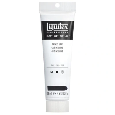 Afbeelding van Liquitex 4417310 Professional Heavy Body acrylverf in kunstenaarskwaliteit met uitstekende lichtechtheid en boterachtige consistentie, 138ml Tube, Payne&#039;s Gray