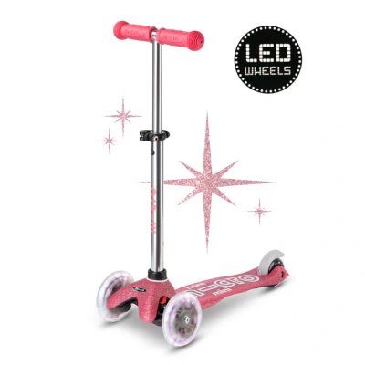 Afbeelding van Mini Micro step Glitter LED Roze