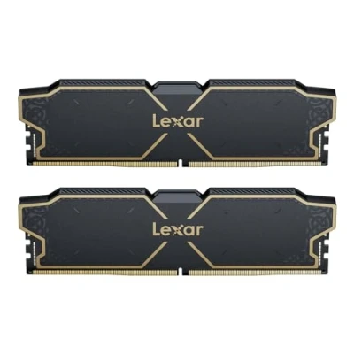 Afbeelding van Lexar THOR OC DDR5 RAM 32GB kit (16GB x 2) 6000 MHz, DRAM 288 pins UDIMM Desktop Geheugen, Computer Geheugen voor XMP 3.0 en AMD EXPO, CL32 38 96, 1.3V (LD5U16G60C32LG RGD)