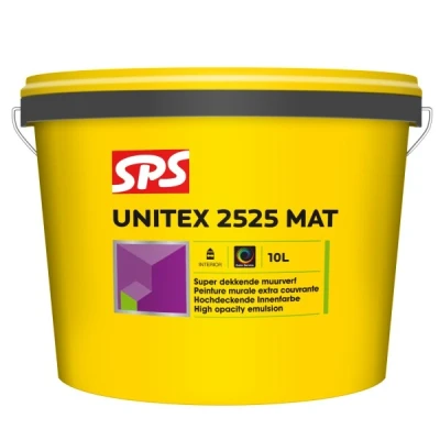 Afbeelding van SPS Unitex 2525 Mat Muurverf Op Kleur Gemengd 10L
