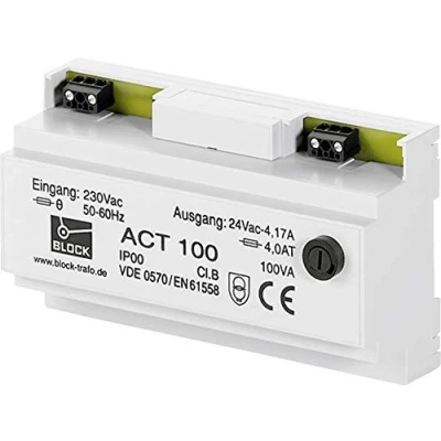 Afbeelding van Seguridad Isolatietransformator 24 V AC 2.625 VA een blok 63, wet 63
