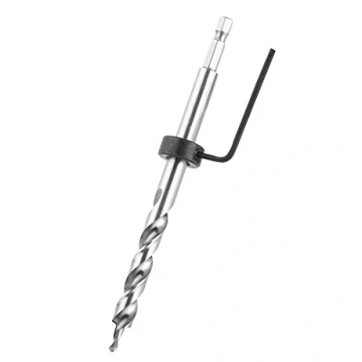 Afbeelding van 3/8&quot;Percussieboor Boor Positioneringsboor Op Hout + Ronde Adapter Inbussleutel