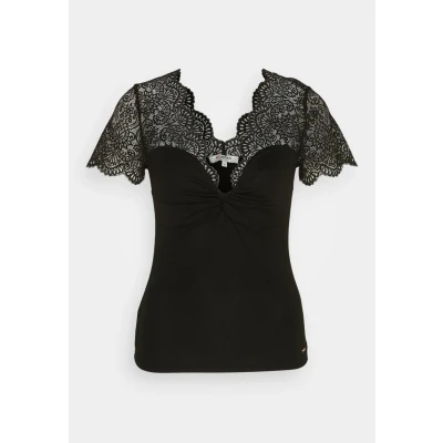 Afbeelding van Morgan T shirt met korte mouwen, Zwart, XS