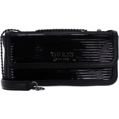Afbeelding van GUESS Schoudertas Kaska Convertible Crossbody Flap Black Zwart