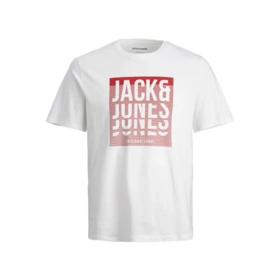 Afbeelding van JACK &amp; JONES JJFLINT Tee SS Crew Neck, true red, M