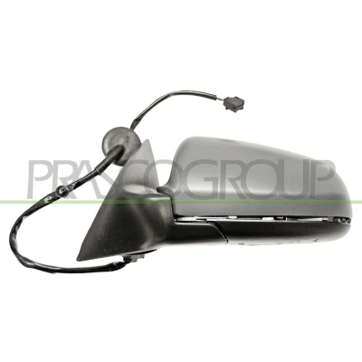 Afbeelding van Buitenspiegel Prasco Premium AD0347344P Links met grondlaag Electrisch Te verwarmen, instapverlichting, Bol vormig AUDI: A6 C6 Avant