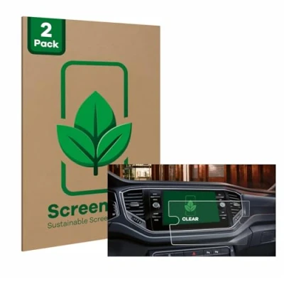 Afbeelding van ScreenLeaf Screenprotector voor Volkswagen Touran 2.0 Discover Media 8&quot; 2019 Duurzame schermbescherming Folie Beschermfolie transparant (2 Stuks)