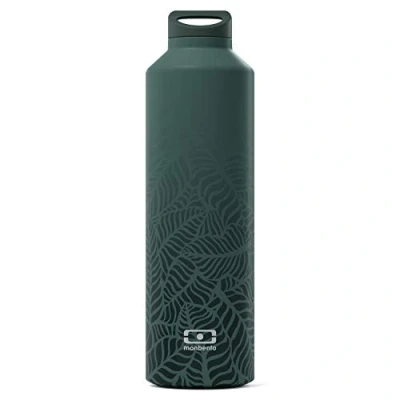 Afbeelding van monbento MB Steel graphic Jungle drinkfles van roestvrij staal, BPA vrij, thermosfles, 500 ml, met infuser